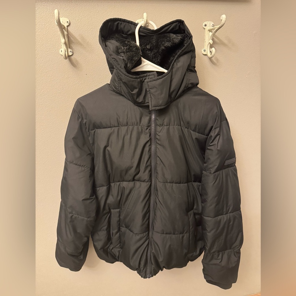 Kids Abercrombie and Fitch Black Coat size 13/14